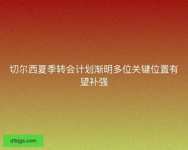 切尔西夏季转会计划渐明多位关键位置有望补强